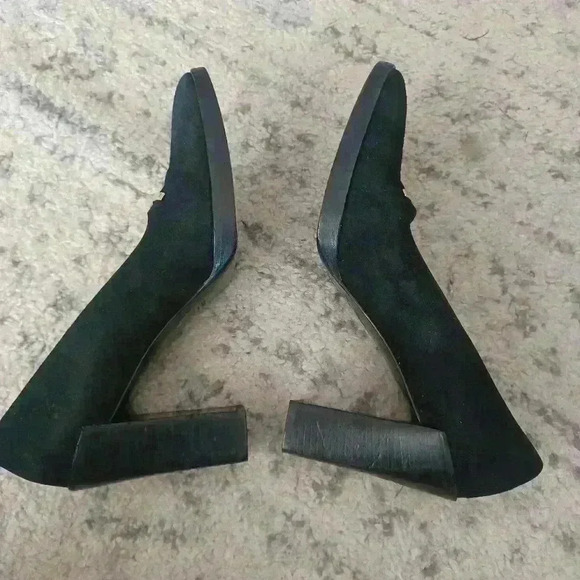 Gucci Scarpa Elegante Pelle Guarn. Met. Suola Cuio Block Heel Pump 7 - Picture 11 of 16